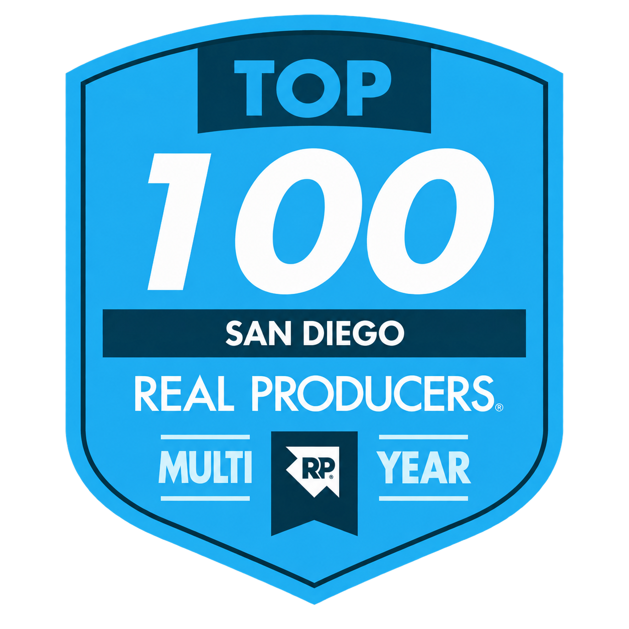 Top 100 San Diego Real Producers — Multi-Year badge