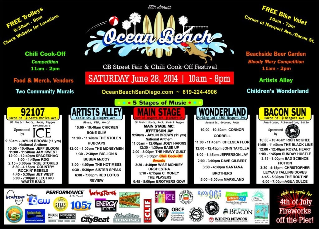 35th Annual Ocean Beach Street Fair and Chili Cookoff The GreenHouse